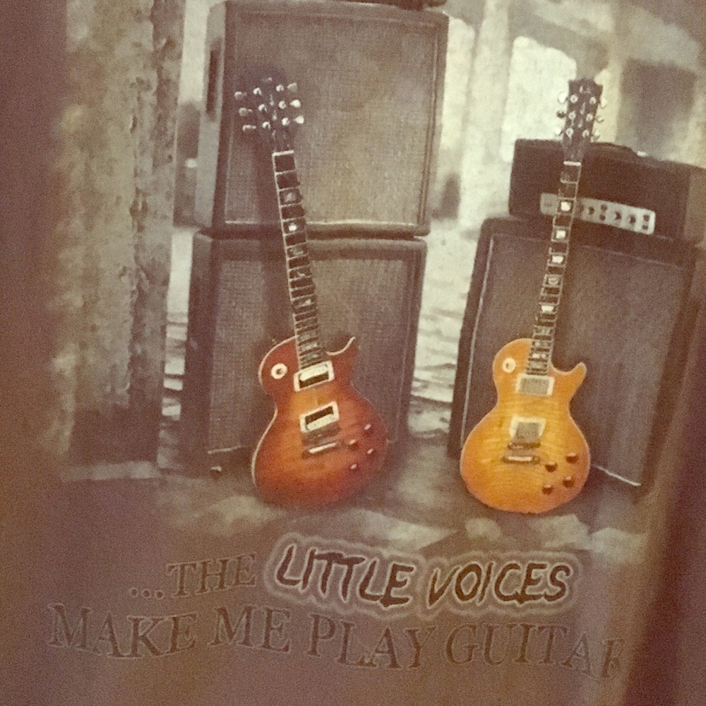 Dark guitar tee